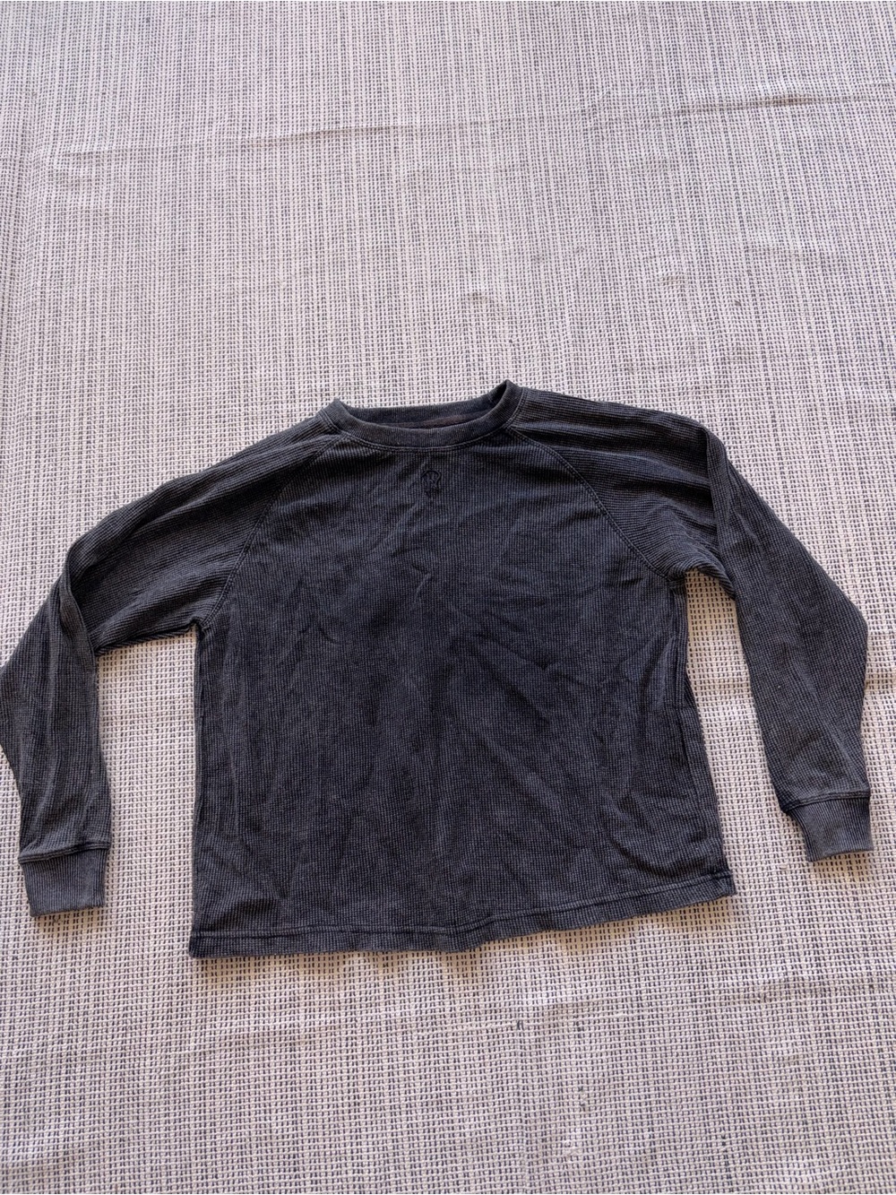 PHOLOH Unisex Pullover Sweatshirt Size M In Acid Washed